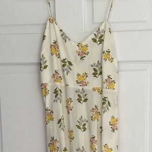 Zara Floral Cream Dress